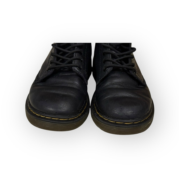 Dr Martens Boots Kids 1460 Pascal Mono Black Zip Docs 8 Eye Unisex Shoes Sz 13​ - Picture 3 of 8